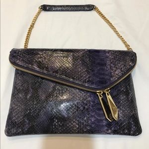 Henri Bendel RARE purple satchel